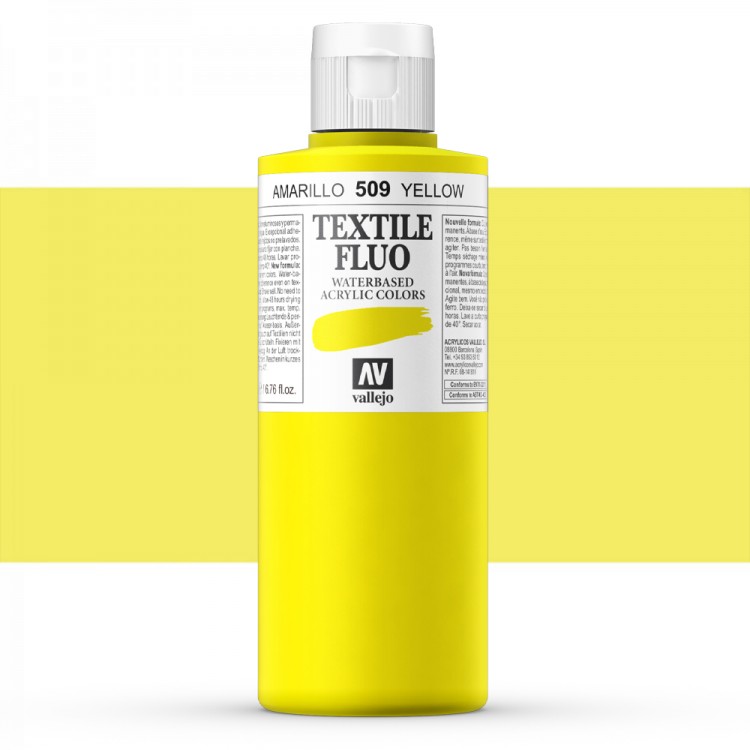 AV: Textile Farbe 200ml fluoreszierend gelb