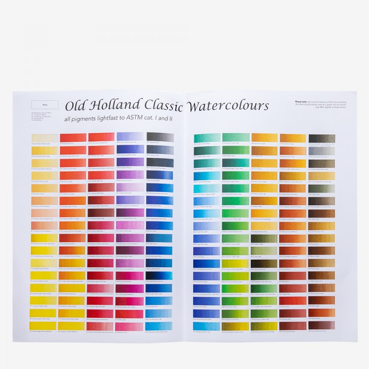 Old Holland : Watercolour Paint : Chart