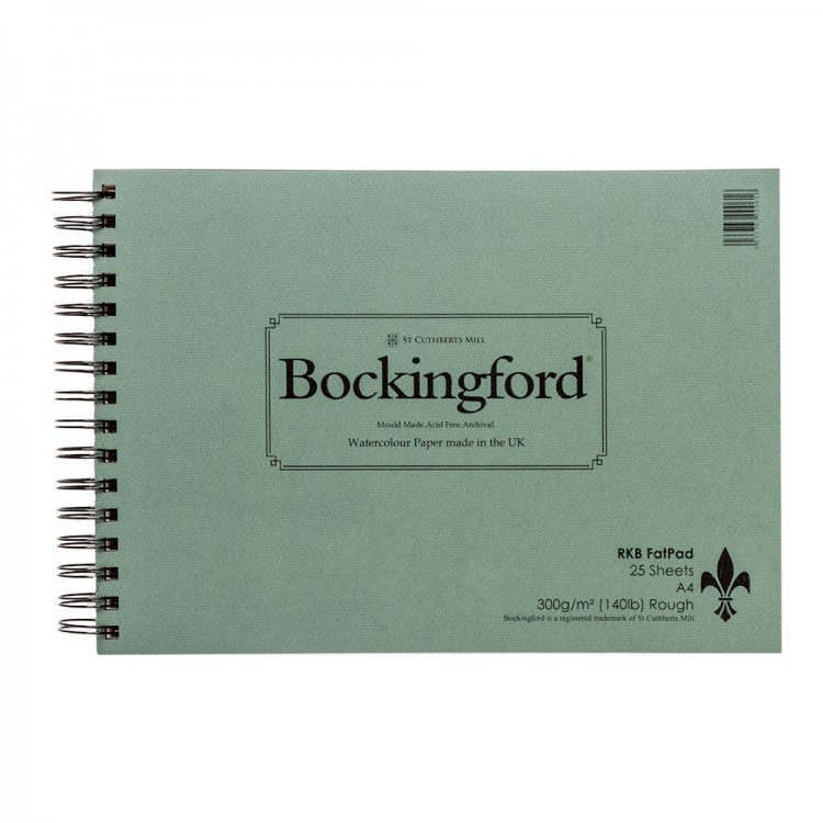 Bockingford: Spirale Fat Pad A4 rauh - 25 s