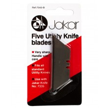Jakar : Heavy Duty Utility Knife : Spare Blades 5 pack : for no. A7335 / 7335