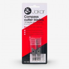 Jakar : Compass Cutter : 12 Replacement Blades with Leads