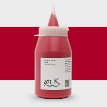 Art-K : Acrylic Paint : 500ml : Crimson Red