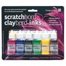 Ampersand : Scratchbord Ink Set : 6 Colours