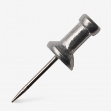 Flexitable : Aluminium and Stainless Steel 1/2in Push Pin : Box of 100