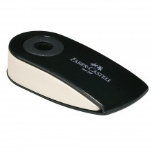 Faber-Castell : Faber White Eraser with Black Swivel Sleeve : Small