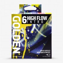 Golden : High Flow : Acrylic Paint : Intro Set : 6 x 30ml