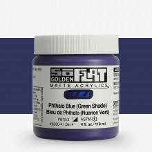Golden : SoFlat : Matte Acrylic Paint : 118ml : Phthalo Blue (Green Shade)