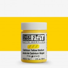 Golden : SoFlat : Matte Acrylic Paint : 59ml (2oz): Cadmium Yellow Medium