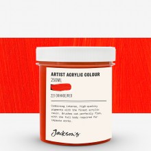 Jackson's : Artist Acrylic Paint : 250ml : Orange/Red