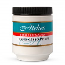 Atelier : Acrylic Medium : 250ml : Liquid Gesso Primer