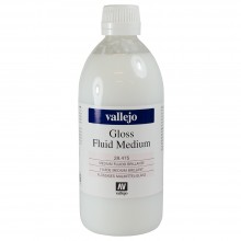 Vallejo : Acrylic Fluid Gloss Medium : 500ml