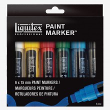 Liquitex Marker: Set 6 x 15mm Nib