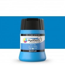 Daler Rowney : System 3 : Siebdruck-Acrylfarbe : 250ml : Normalblau