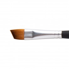 Princeton : Aqua Elite : Synthetic Kolinsky Sable : Watercolour  Brush : Series 4850 : Short Handle : Angle Shader : Size 1/2in