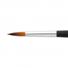 Princeton : Aqua Elite : Synthetic Kolinsky Sable : Watercolour  Brush : Series 4850 : Short Handle : Round : Size 10
