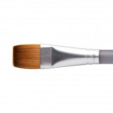 Princeton : Aqua Elite : Synthetic Kolinsky Sable : Watercolour  Brush : Series 4850 : Short Handle : Wash : Size 3/4in