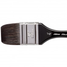 Silver Brush : Black Velvet : Squirrel & Risslon Brush : Series 3014S : Wide Wash Blender : Size 1-1/2in