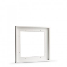 Jackson's : White Ready-Made Wooden Tray (Float) Frame for Canvas 30x30cm : 23mm Rebate : 10mm Face