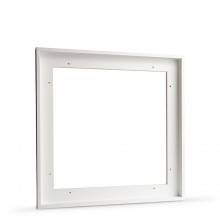 Jackson's : White Ready-Made Wooden Tray (Float) Frame for Canvas 40x40cm : 23mm Rebate : 10mm Face
