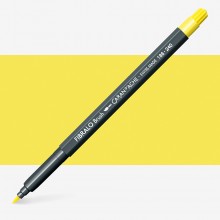 Caran Dache : Fibralo Water Soluble Brush Pen : Lemon Yellow