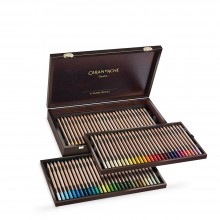Caran d'Ache : Pastel Pencil : Wooden Box Set of 84