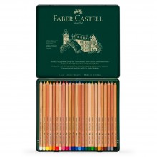 Faber Castell: Pitt Pastell Bleistift SET von 24 in Metall-Dose