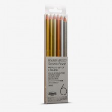 Holbein : Artists' Coloured Pencil : Metallic : Set of 6
