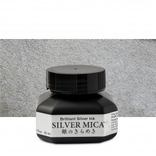 Kuretake : Silver Mica Ink : 60ml