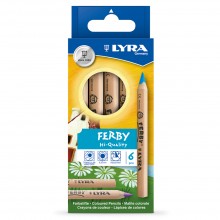 Lyra Ferby natürliche Färbung Bleistifte: 6er Kiste