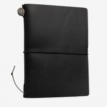 Traveler's Company : Traveler's Notebook : Passport Size : Leather Cover : Black