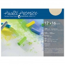 Global : Pastel Premier : Sanded Pastel Paper : Medium Grit : 12x16in (Apx.30x41cm) : Pack of 6 : Buff