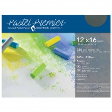 Global : Pastel Premier : Sanded Pastel Paper : Medium Grit : 12x16in : Pack of 6 : Slate