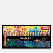 Stabilo : Woody 3-in-1 : Pencil : Arty Wallet Set of 18