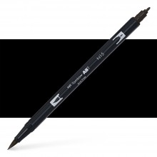Tombow: Dual Tip Kunstmittel Brush Pen: schwarz