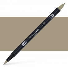 Tombow: Dual Tip Kunstmittel Brush Pen: Warm Gray 5