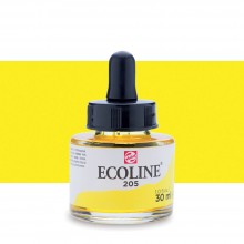 Royal Talens : Ecoline : Liquid Watercolour Ink : 30ml : Lemon Yellow