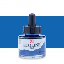 Royal Talens : Ecoline : Liquid Watercolour Ink : 30ml : Ultramarine Deep
