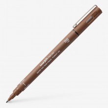 Uni : Pin Waterproof Lightfast Drawing Pen : Sepia : Brush