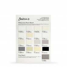 Studio Essentials : White Core Mount Board : 13 Swatch Colour Chart