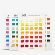 Michael Harding : Professional Watercolour : Handpainted Colour Chart