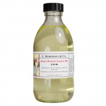 Roberson : Alkali Refined Linseed Oil : 250ml
