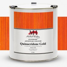 Michael Harding : Oil Paint : 1 Ltr Tin : Quinacridone Gold