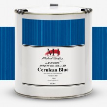 Michael Harding : Oil Paint : 1 Ltr Tin : Cerulean Blue