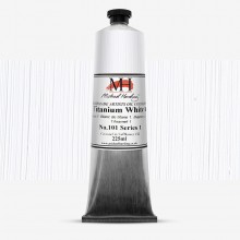 Michael Harding : Oil Paint : 225ml : Titanium White 1 With Safflower Oil