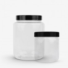 Studio Essentials : Empty Plastic Screw Top Jars