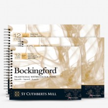 Bockingford : Watercolour Papers : White : Regular Spiral Pads : Rough