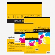 Daler Rowney : System 3 Acrylic Pads : 230 gsm : 20 sheets