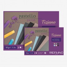 Fabriano : Tiziano Pastel Paper : Gummed Pads : 160gsm : Assorted Colours