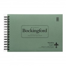 Bockingford: Spirale Fat Pad 7.5X11in ROUGH: 25 s: 140lb (300gsm): Draht gebunden breitseits - 25 s