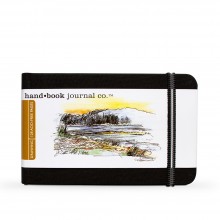Hand Book Journal Company : Drawing Journal : 3.5x5.5in (Apx.9x14cm) : Landscape : Ivory Black